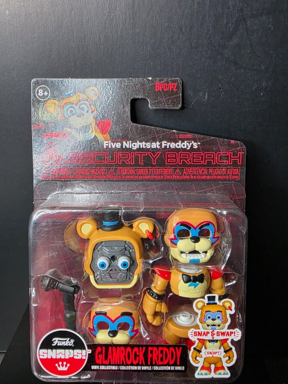 Funko Snaps! Five Nights at Freddy's Security Breach Glamrock Freddy Figure NEW